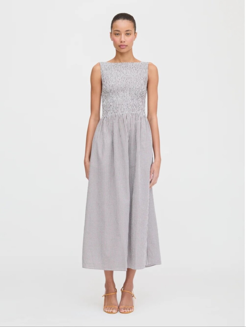 The Cosima Nap Dress In Chocolate Gingham